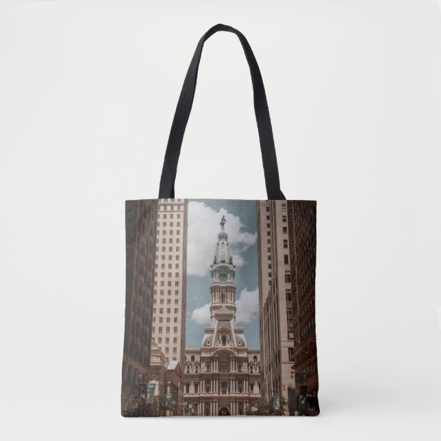 BOLSA TOTE PESSOAS CAMINHANDO NA RUA PERTO DE EDIFÍCIOS DE AL (Frente)