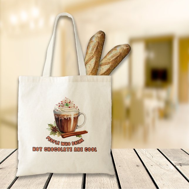 Bolsa Tote Pessoas Legal de chocolate quente (Criador carregado)