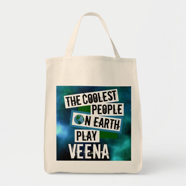 Bolsa Tote Pessoas mais legais na Terra Tocam Veena (Frente)