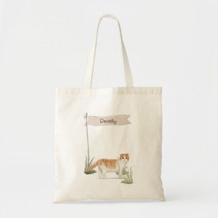 Bolsa Tote Pet de Garrafa Escocês com Nome Personalizado