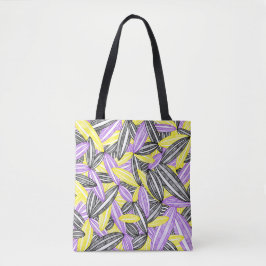 Bolsa Tote Pétalas de Flor de Abstrato de Orgulho Não Binário