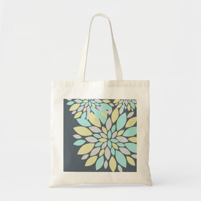 Bolsa Tote Pétalas de Flores de Cor do Pastel Magic (Frente)