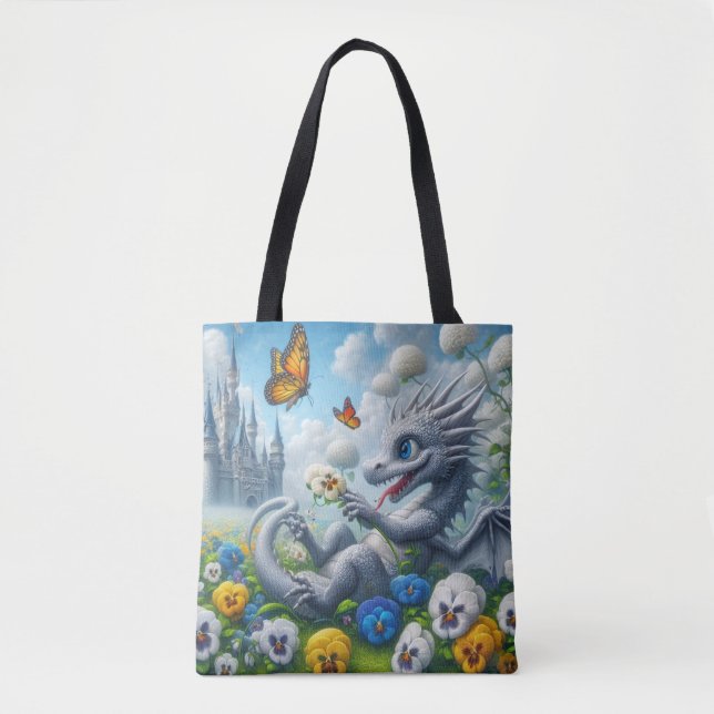Bolsa Tote Pétalas e Escalas (Frente)
