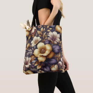 Bolsa Tote Pétalas Sunlit e Perigo Roxo