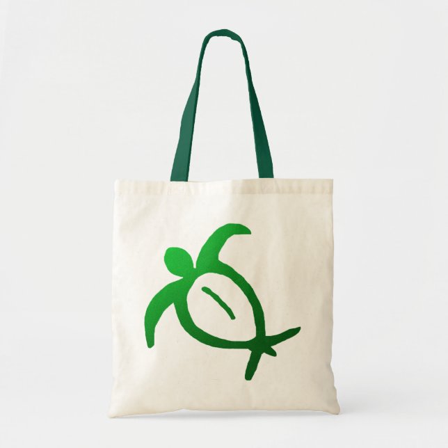 Bolsa Tote Petroglyph havaiano Totebag de Honu (Frente)