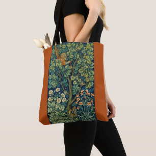 Bolsa Tote Pheasant Bird em uma árvore (por William Morris)