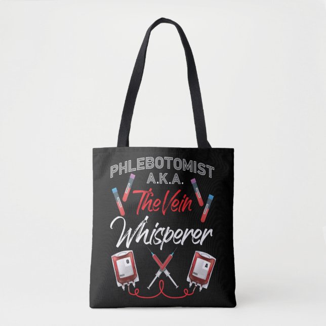 Bolsa Tote Phlebotomist Phlebotomy Phlebotomist A.K.A. A (Frente)