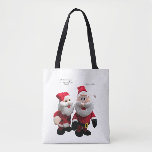 Bolsa Tote Piada de Natal engraçada (Frente)