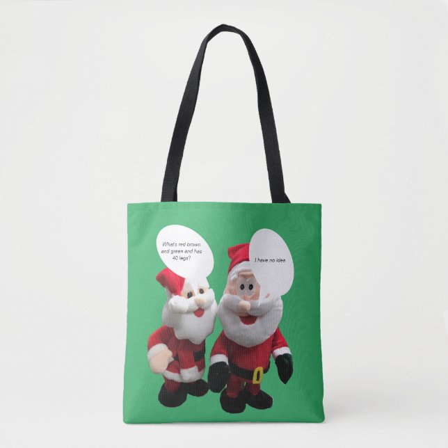 Bolsa Tote Piada de Papais noeis engraçada (Frente)