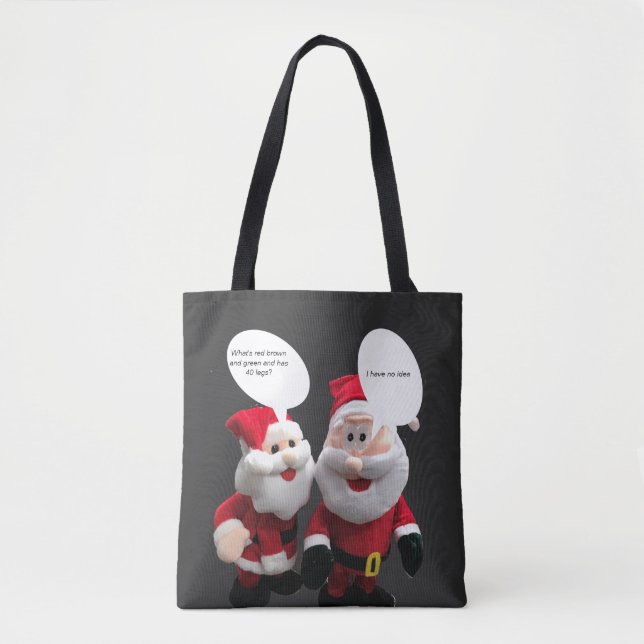 Bolsa Tote Piada de Papais noeis engraçada (Frente)