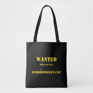 Bolsa Tote Piada Quântica Divertida: O Gato de Schrödinger à