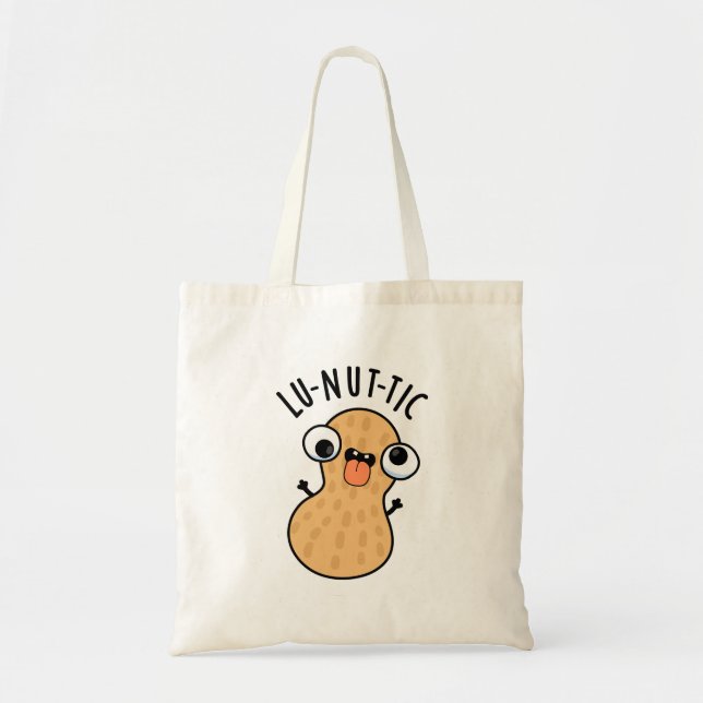 Bolsa Tote Piadas de amendoim engraçadas Lu-nut-ic (Frente)