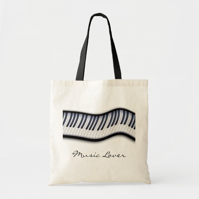 Bolsa Tote PIANO KEYS Music Lover Tote Bag (Frente)