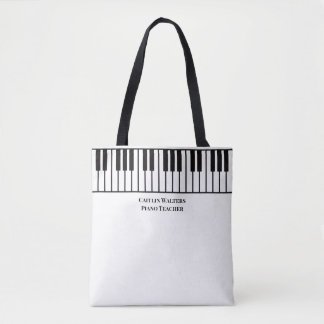 Bolsa Tote Piano Teacher Personalized