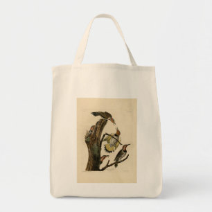 Bolsa Tote Pica-pau-de-costas-vermelhas de Birds of America d