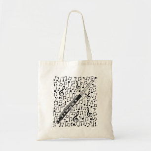 Bolsa Tote Piccolo Musical Notes Woodwind