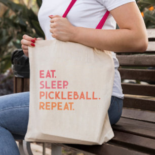 Bolsa Tote Pickleball: Coma a Tote Bag de Repetição de Pickle