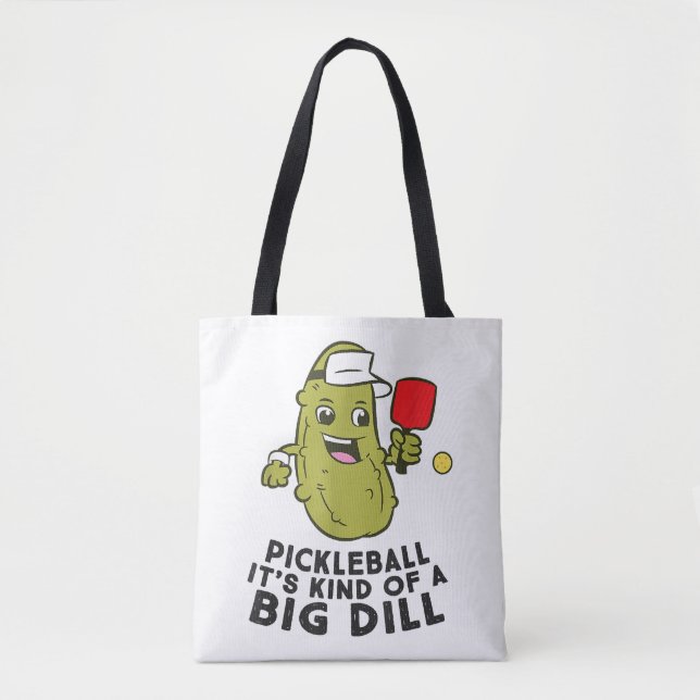 Bolsa Tote Pickleball É um tipo de pílula grande (Frente)
