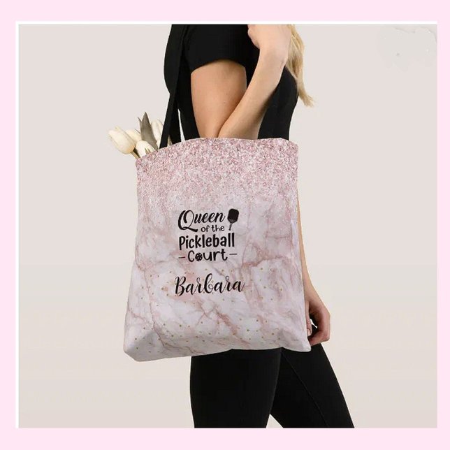 Bolsa Tote PIckleball Gal Queen da Corte (Criador carregado)