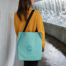 Bolsa Tote Pickleball Monograma Robin de Ovo Azul