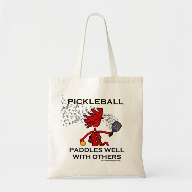Bolsa Tote Pickleball rema bem com outro (Frente)