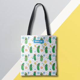 Bolsa Tote Picles Cute tocando Pickleball