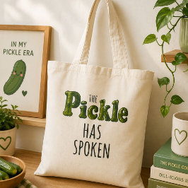 Bolsa Tote Picles Falou Amante de Picles Engraçado Fofo da Mo