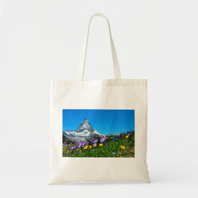 Bolsa Tote Pico de Matterhorn em Primavera (Frente)