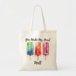 Bolsa Tote Picolé de Aquarela Cuta Verão