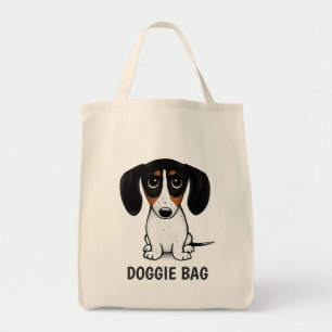 Bolsa Tote Piebald Dachshund  Cão Cachorro Cachorro Personal
