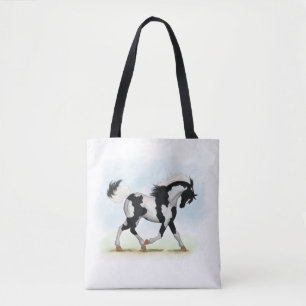 Bolsa Tote Piebald Overo Cavalo