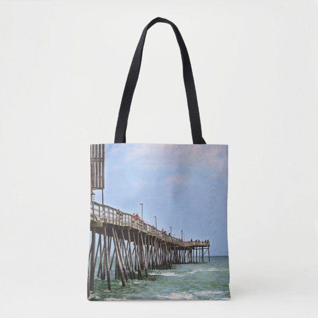 Bolsa Tote Pier de Pesca por Shirley Taylor (Frente)