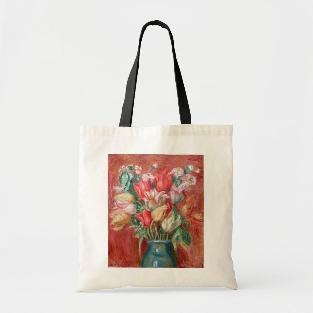 Bolsa Tote Pierre-Auguste Renoir - Buquê Tulip (Frente)