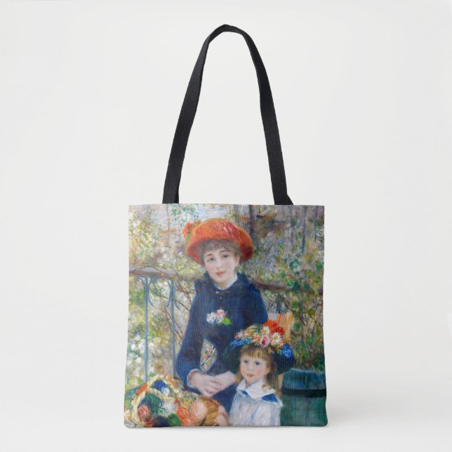 Bolsa Tote Pierre-Auguste Renoir - Duas irmãs no Terrace (Frente)