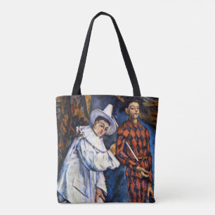 Bolsa Tote Pierrot e Harlequin, Mardi Gras por Paul Cezanne