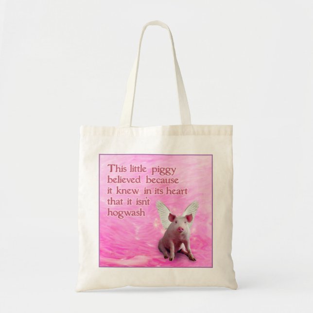 Bolsa Tote Piggy Acredita (Frente)