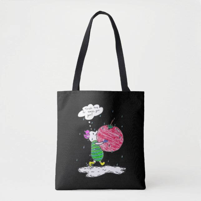 Bolsa Tote Piglet - Tomate (Frente)