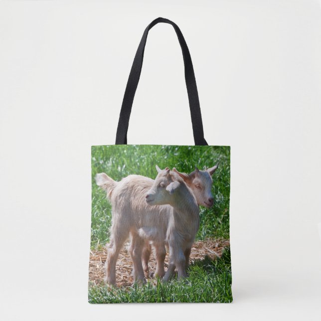 Bolsa Tote Pigmy Goat Kids Por Toda A Impressão (Frente)