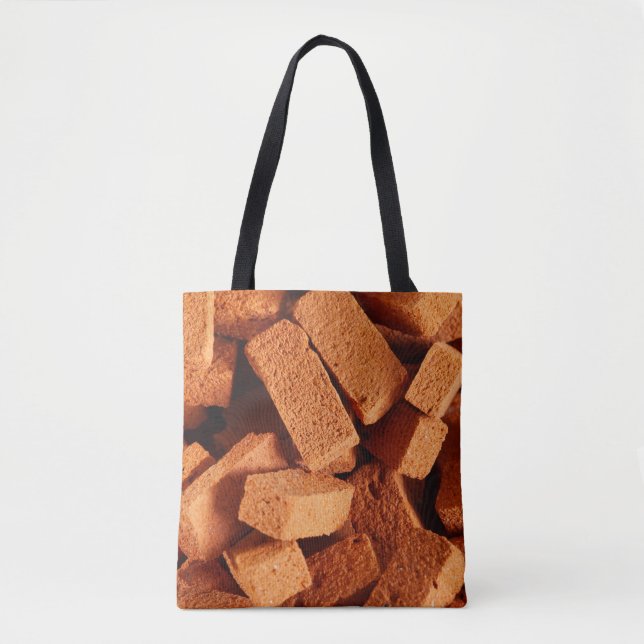 Bolsa Tote Pile of bricks background (Frente)