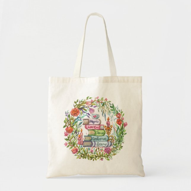 Bolsa Tote Pilha de Livros (Frente)