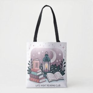 Bolsa Tote Pilha de Livros Lanterna do Clube de Leitura Notur