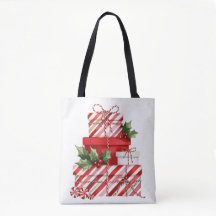 Pilha de Presentes de Natal Listras de Cana de Açú