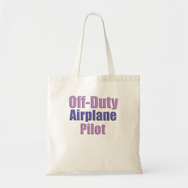 Bolsa Tote piloto de avião (Frente)