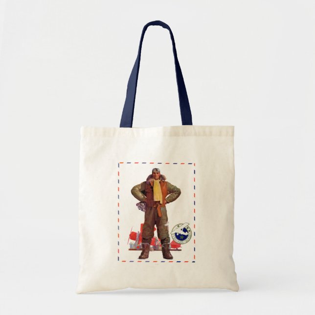 Bolsa Tote Piloto de correio aéreo (Frente)