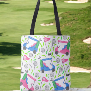 Bolsa Tote Pílula de Golfe Verde Rosa