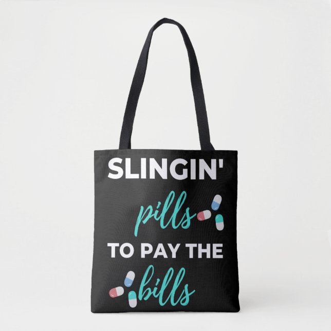 Bolsa Tote Pílulas Para Pagar As Contas (Frente)