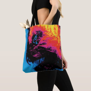 Bolsa Tote pimenta e plástico silenciadas