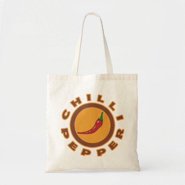 Bolsa Tote pimenta picante, especiaria (Frente)