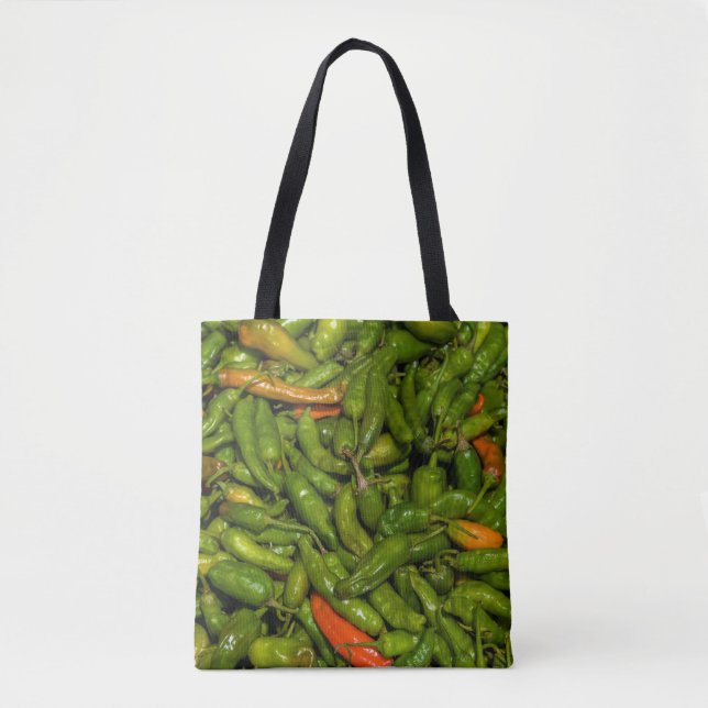 Bolsa Tote Pimentões à Venda no Mercado (Frente)