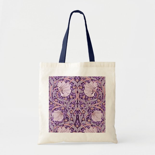 Bolsa Tote Pimpernel Purple, William Morris (Frente)